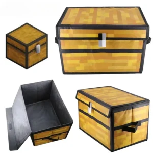 MineCraftion Chest Storage Box Large Capacity Foldable Clothes Blanket Quilt Dustproof Organizer Game Funny Home Decoration Box